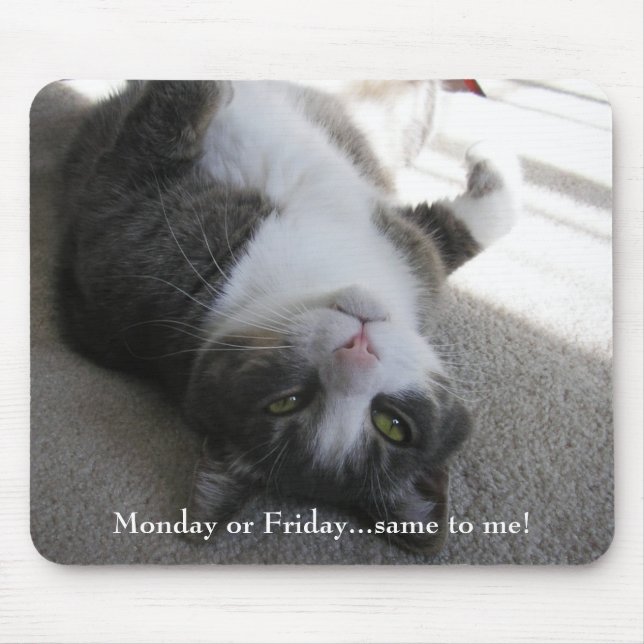 Monday or Friday...same to me! (mousepad) Mouse Mat (Front)