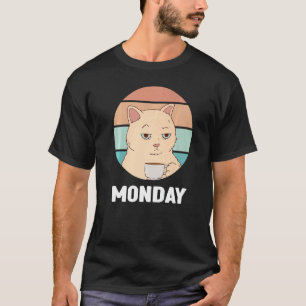 Monday Outfit  Cute Cat I hate Mondays T-Shirt