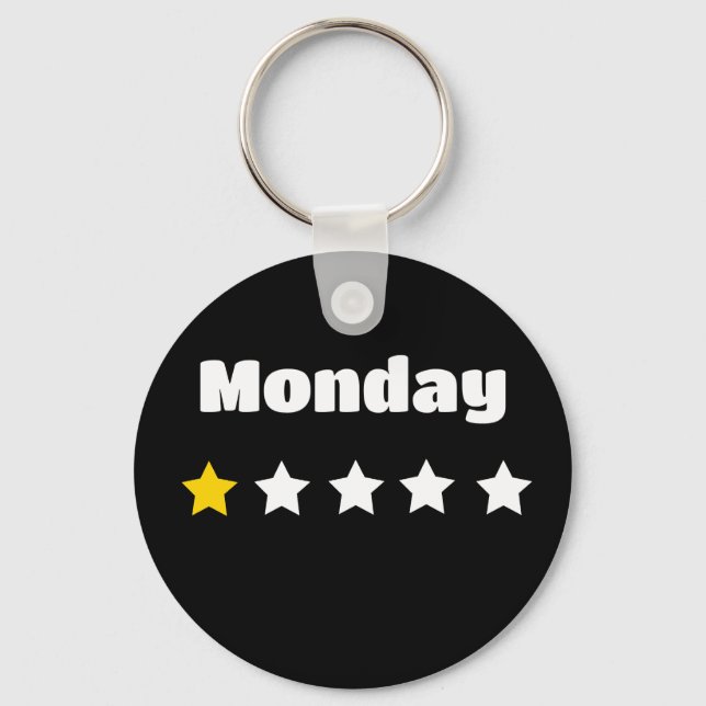 Monday sucks  key ring (Front)