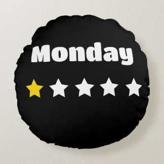 Monday sucks round cushion