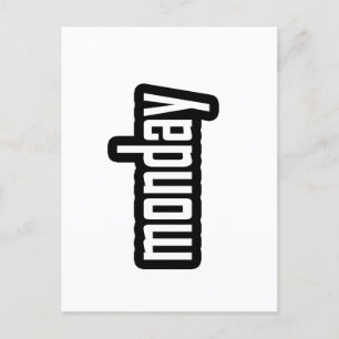 Monday the shortest horror story postcard