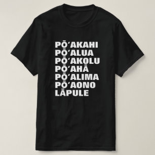 Monday to Sunday in Hawaiian T-Shirt