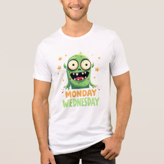 Monday to Wednesday Mood – Funny Monster Tee