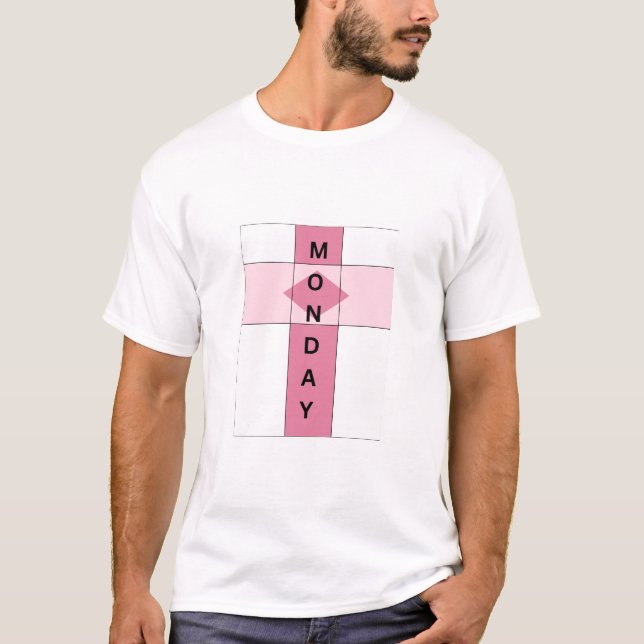 Monday weekly  calendar basic  tshirt (Front)