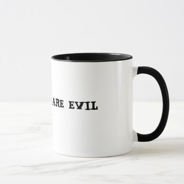 Mondays are Evil Mug (Right)
