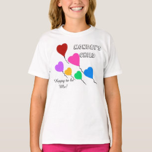 Monday's Child Heart Balloons T-Shirt