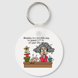 Mondays Humour Key Ring