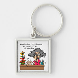 Mondays Humour Key Ring