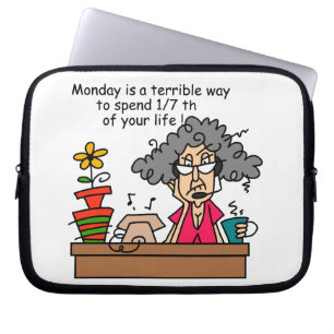 Mondays Humour Laptop Sleeve