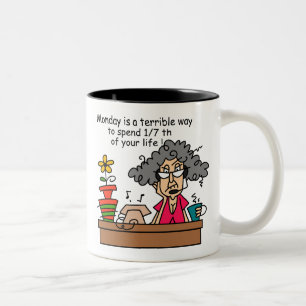 Mondays Humour Two-Tone Coffee Mug