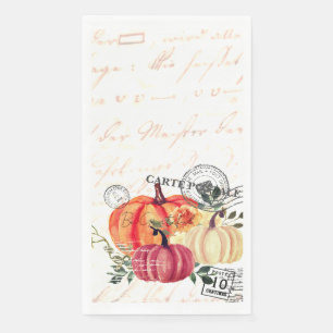 Mondern vintage Watercolor pumpkins Napkin