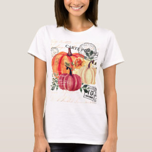 Mondern vintage Watercolor pumpkins T-Shirt