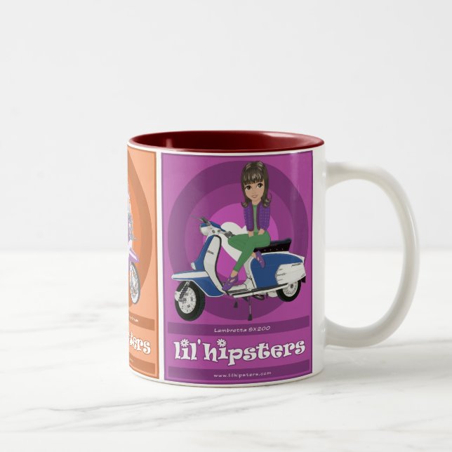 Mondo Lambretta Two-Tone Coffee Mug (Right)