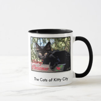 Mondo Longwhiskers Christmas card, The Cats of ... Mug