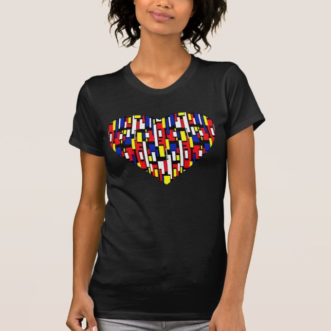 MONDRAIN HEART T-Shirt (Front)
