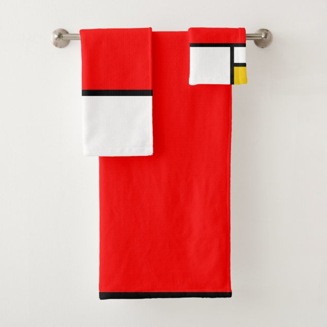 Mondrian 1 bath towel set (Insitu)