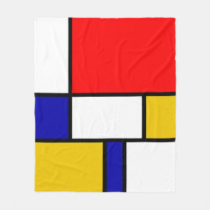 Mondrian 2 fleece blanket