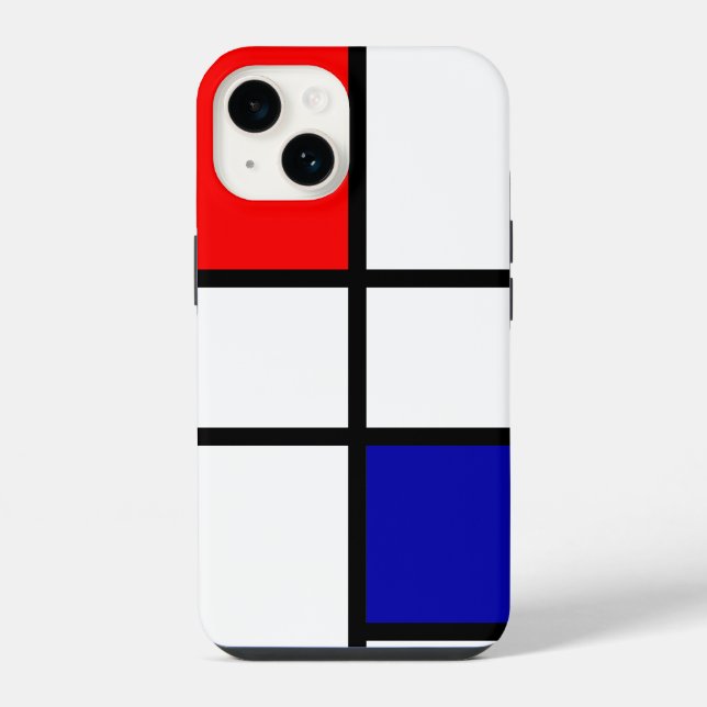 Mondrian 3 iPhone case (Back)
