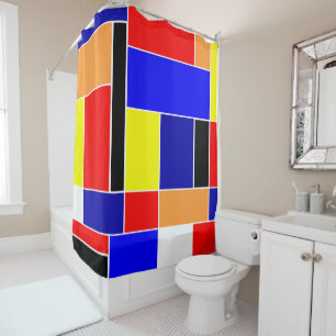 Mondrian #48 shower curtain