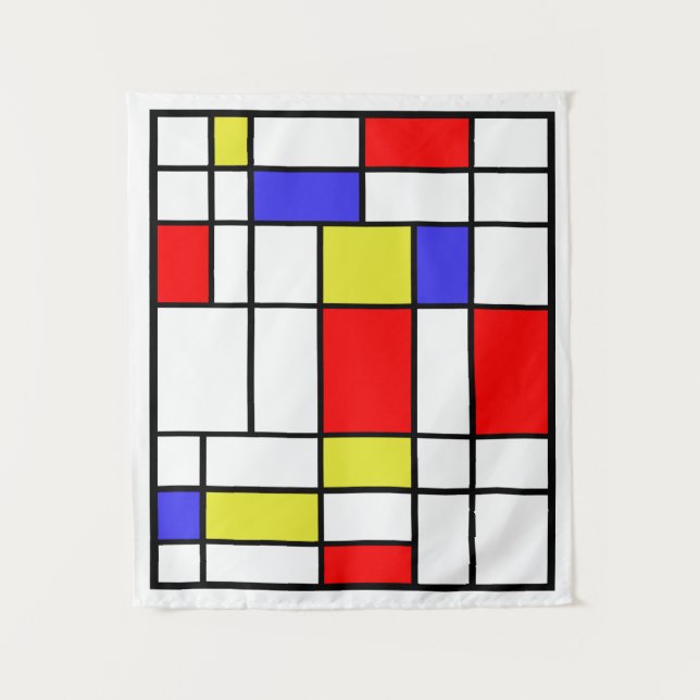 Mondrian #58 Small Tapestry (Front)