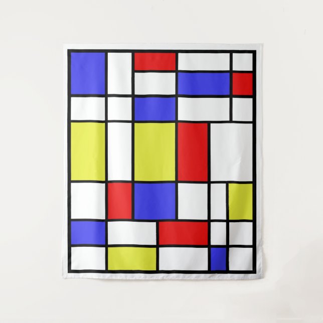 Mondrian #59 Large Tapestry (Front)