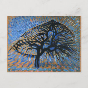 Mondrian - Apple Tree, pointillist version, Postcard