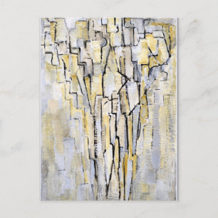 Mondrian - Boom A, abstract artwork Postcard