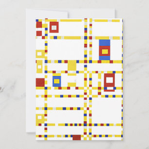 Mondrian - Broadway Boogie Woogie Card