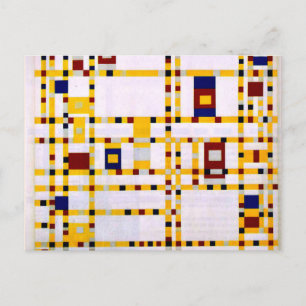 Mondrian - Broadway Boogie Woogie Postcard