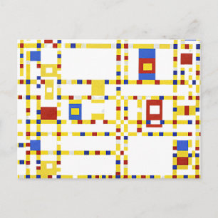 Mondrian - Broadway Boogie Woogie Postcard
