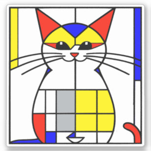 Mondrian cat