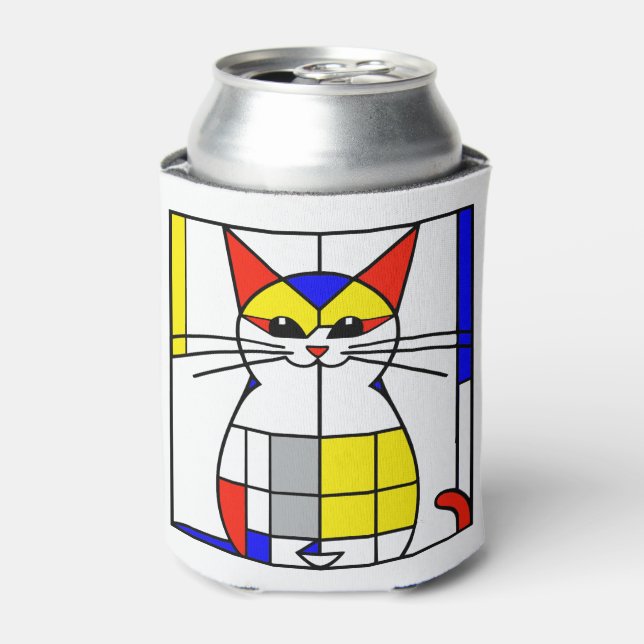Mondrian cat can cooler (Can Front)