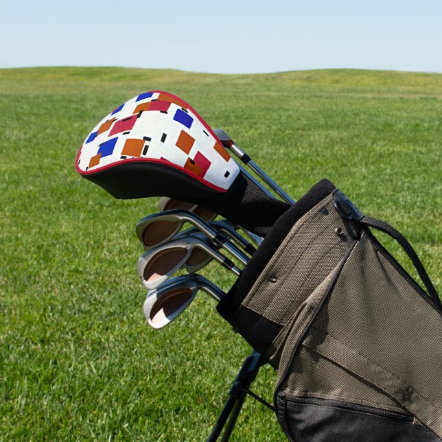 Mondrian - Composition in Colour A Golf Head Cover (In Situ)