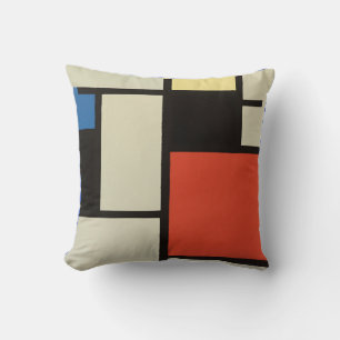 Mondrian Composition Modern Abstract Painting Art Cushion