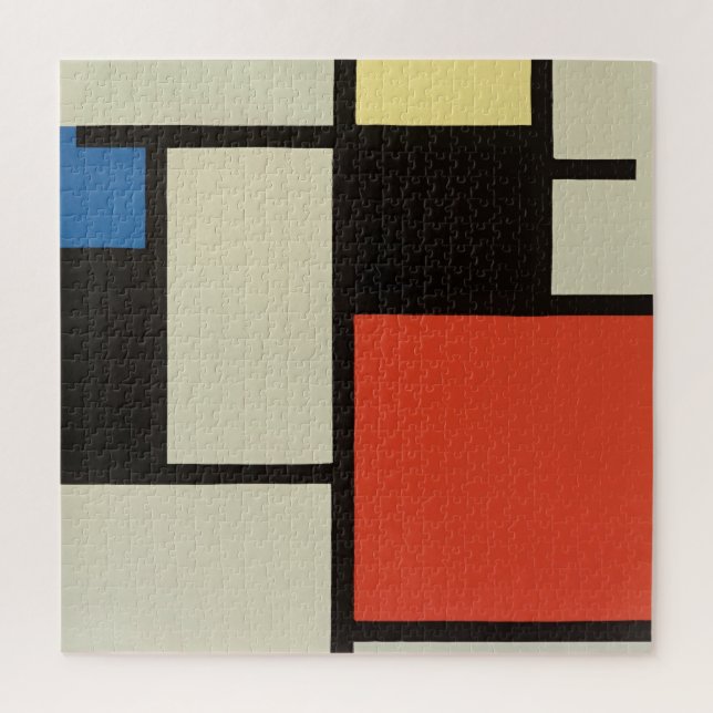 Mondrian Composition Modern Abstract Painting Art  Jigsaw Puzzle (Vertical)