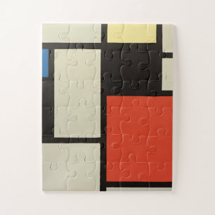 Mondrian Composition Modern Abstract Painting Art Jigsaw Puzzle
