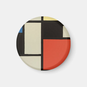 Mondrian Composition Modern Abstract Painting Art Magnet