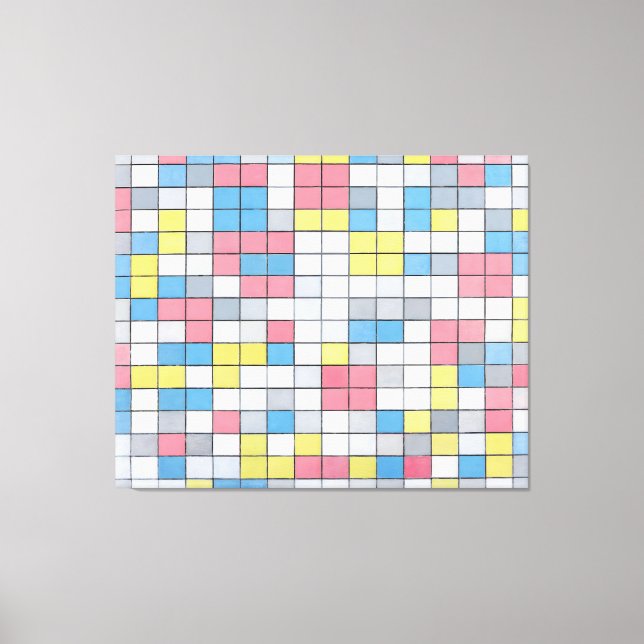 MONDRIAN - COMPOSITION WITH GRID 9 (1919) - CANVAS PRINT (Front)