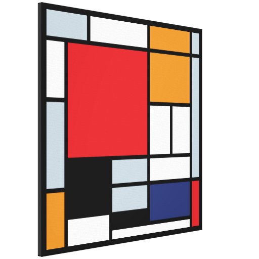 Mondrian - Composition With Large Red Plane | Zazzle