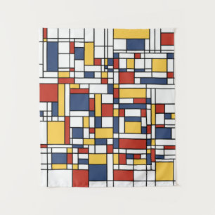 Mondrian De Stijl Pattern Tapestry