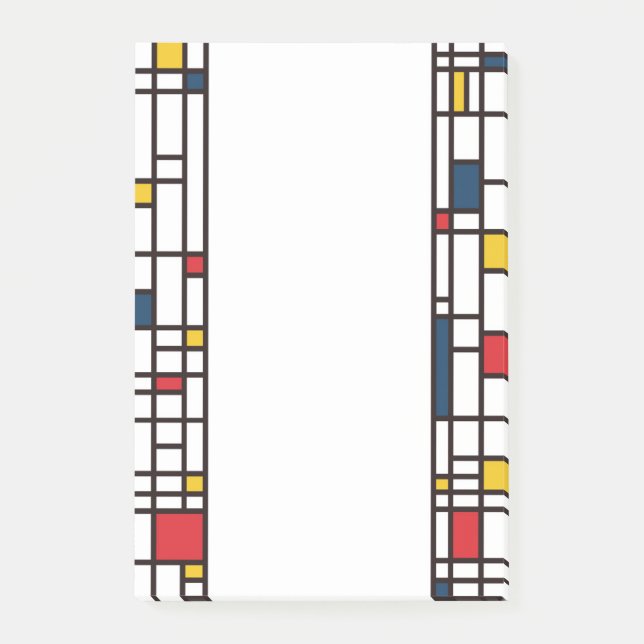 Mondrian De Stijl Post-it Notes (Front)