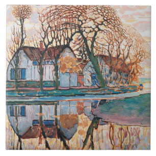 Mondrian - Farm Near Duivendrecht, Tile