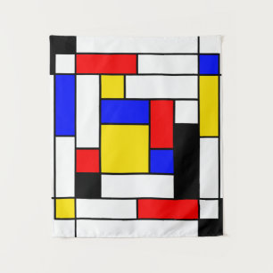 Mondrian Geometric Art 2 Tapestry