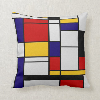 Mondrian Geometry Cushion