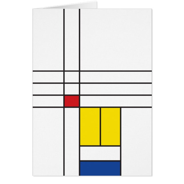 Mondrian II Minimalist De Stijl Modern Art Custom (Front)