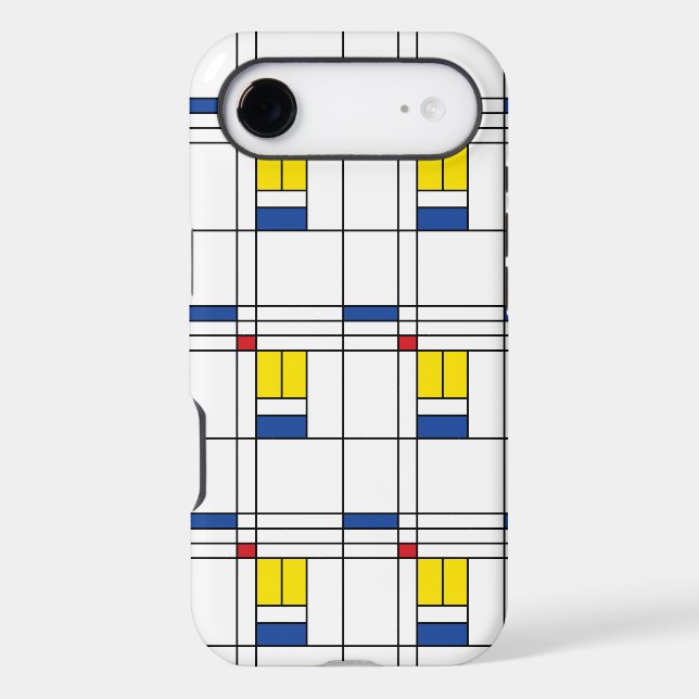 Mondrian II Minimalist De Stijl Modern Art Design (Back)