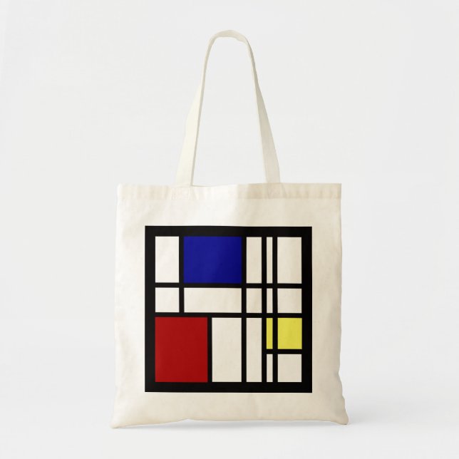Mondrian Impression Art Tote Bag (Front)