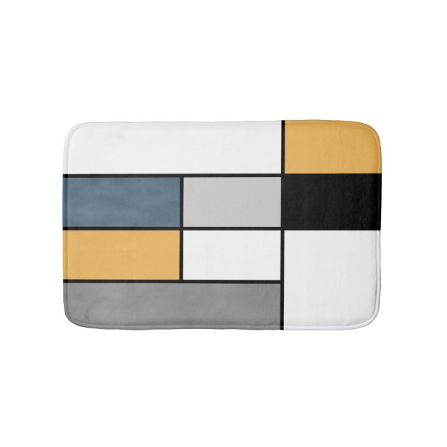 Mondrian inspiration bath mat (Front)