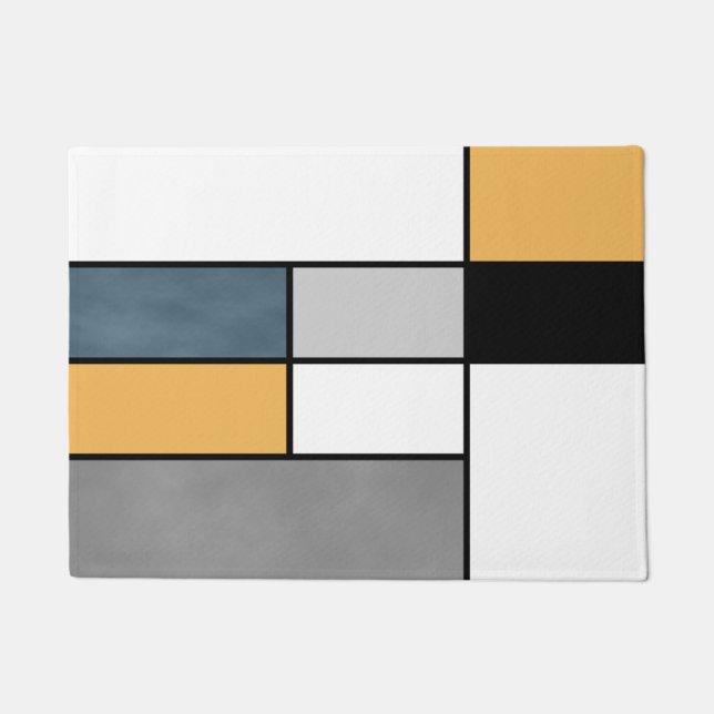 Mondrian inspiration doormat (Front)