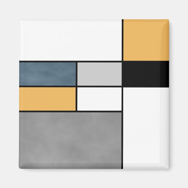 Mondrian inspiration magnet (Front)